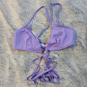 Collusion Women's Recycled Bikini Top Purple Sz 6 NWOT
